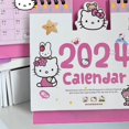 thumbnail image 2 of Sanrio-Mini Calendario de escritorio de Hello Kitty, decoración de escritorio de dibujos animados, diario, semanal, accesorios de oficina, regalo, 2024, 2 of 4