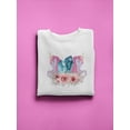 thumbnail image 3 of Unicorn With Gems And Flowers Sweatshirt Women -SPIdeals Designs, Female 5X-Large, 3 of 4