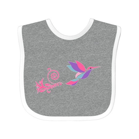 

Inktastic Hummingbird Flying Swirl Gift Baby Girl Bib
