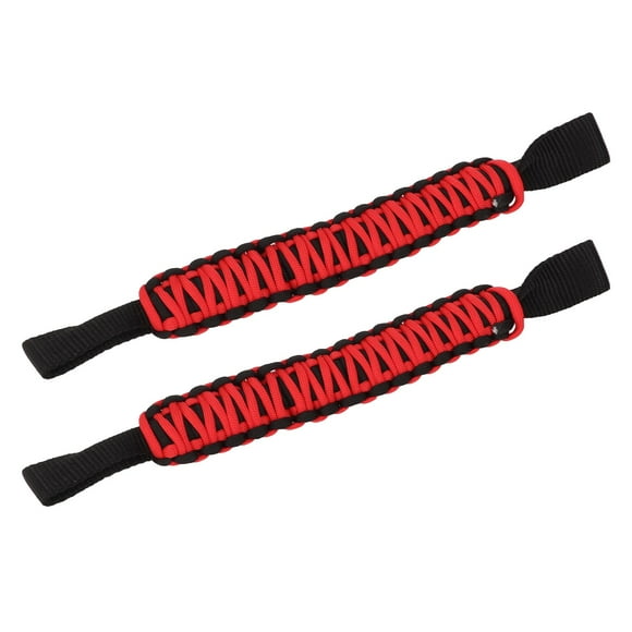 29.5cm Headrest Roll Bar Grab Handles, Nonslip Paracord Handle Grips for Car SUV ATV UTV RV, with Oxford Cloth Nylon Material for Safety and Comfort