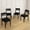 Black/Black, variant on Crew Upholstered Dining Chair (4 pack), Pecan/Coffee