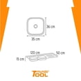 thumbnail image 2 of Tarja De Empotrar Foset 120x50x15 Cm Doble Tina Izquierda TA-1202TIB, 2 of 5
