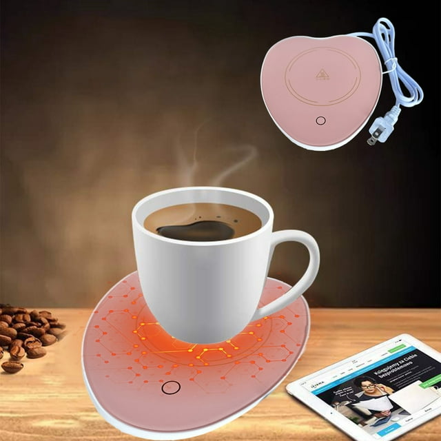 Kbndieu Heated Coasters Coffee Mug Warmer for Desk Cup Warmer with Automatic Shut Off for Office Home Use Beverage Warmer for Coffee Milk Tea Keep Coffee Warm 24H Day Home Essentials