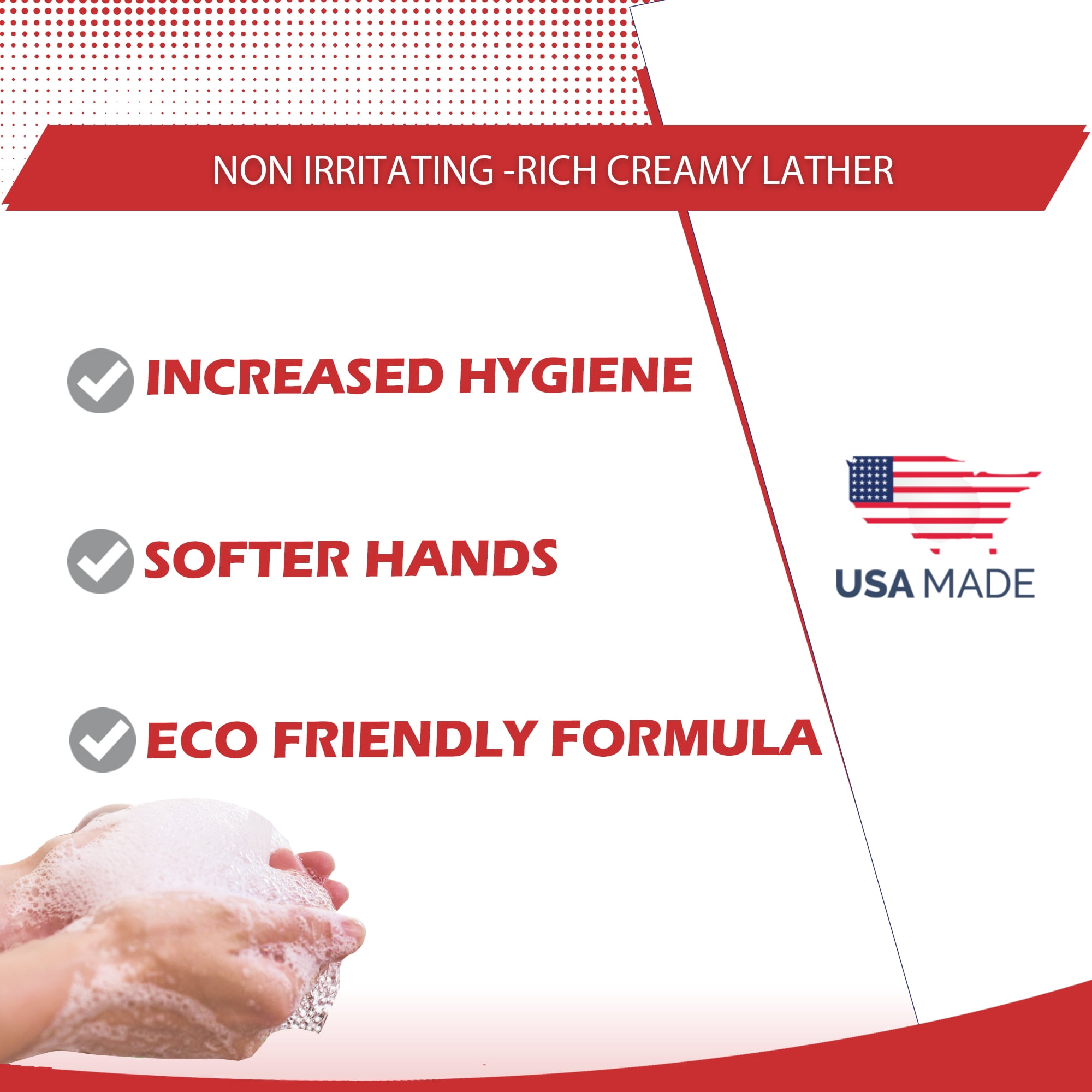 Foaming Hand Soap Refills Strawberry Scent Jug Foam Refill Made in USA, 128 ounce (1 Gallon)
