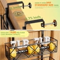 thumbnail image 2 of Over the Door Pantry Organizer 8-Tier Adjustable Baskets Hanging Spice Door Rack Narrow - Black, 2 of 5