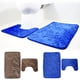 thumbnail image 5 of Toystoory De franela en forma de U, alfombrilla de baño con absorción de agua para inodoro, alfombrilla antideslizante para suelo de agua, juego de Juegos de accesorios de baño azul Toystoory JJ21305-02, 5 of 6