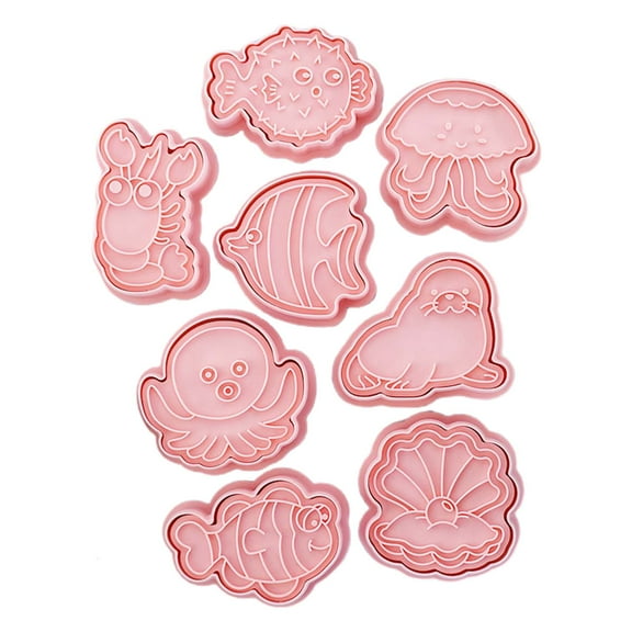 Necvior Cookie Cutters Biscuit Cutters Plastic Material Perfect Gifts for Baking Lovers