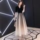 thumbnail image 5 of Vestido de noche elegante, largo, adelgazante, con escote en V, para banquetes y fiestas, de primavera y verano, 5 of 5