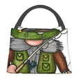 thumbnail image 2 of Vsdgher Fishing Gnome Print Insulated Reusable Bags with Sturdy Zipper and Handles, Foldable Totes for Hot or Cold Food Bring or Delivery, 2 of 8
