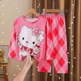 thumbnail image 2 of Sanrio My Melody Cinnamoroll pijamas de otoño para niños Kawaii Kuromi Casual suelto de manga larga para niña ropa de casa regalo, 2 of 4