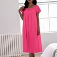 thumbnail image 6 of ZKCCNUK Women's Nightgowns & Sleepshirts Sexy Nightdress Lingerie Sleepwear Solid Color Sexy Loose Pajamas Free Size, 6 of 6