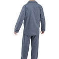 thumbnail image 3 of Bill Baileys Sleepwear Men's Broadcloth Woven Pajama Set (Small T, Navy Checkered), 3 of 3