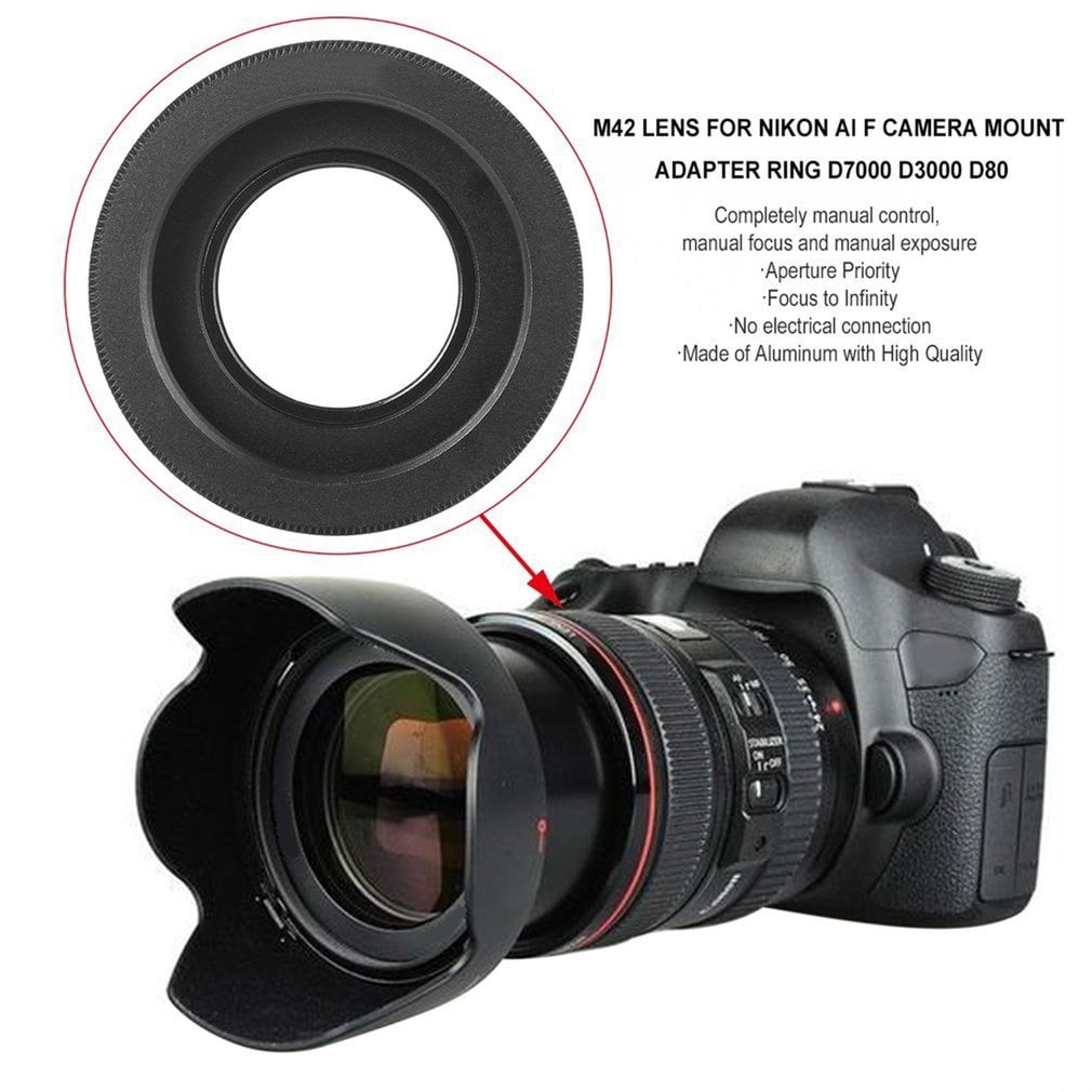 M42 Lens For Nikon AI F Camera Mount Adapter Ring D7000 D3000 D80 -  Walmart.com