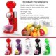 thumbnail image 3 of Máquina para hacer helados, máquina automática para postres de frutas congeladas, máquina para hacer helados de frutas, máquina para hacer batidos caseros, mini máquina para hacer granizados, col, 3 of 5
