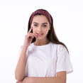 thumbnail image 3 of Banda para el cabello con estampado deportivo de estilo europeo y americano para mujer, banda para el cabello con cruz de anacardo, banda para el cabello para lavarse la cara, 3 of 6