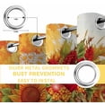 thumbnail image 6 of Orange Pumpkins Fall Blackout Curtains for Bedroom/Living Room, Thermal Insulated Kitchen Curtains, Thanksgiving Sunflower Botanical Grommet Darkening Window Treatment Drapes 27.5"x39"x2, 6 of 8