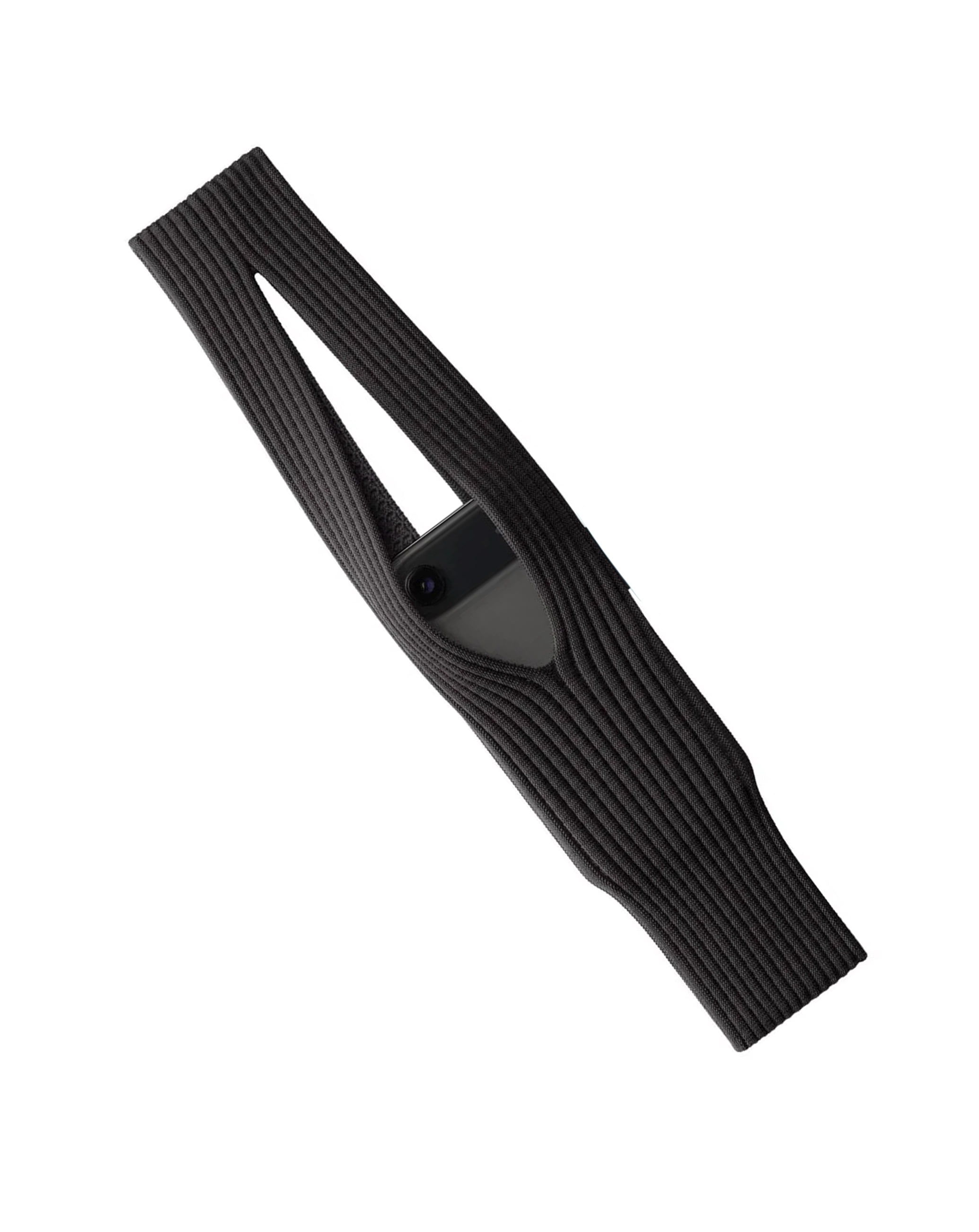 Long Soft Mobile Pouch - Black