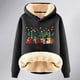 thumbnail image 4 of WILLBEST Sudadera Deportiva para Mujer, Estilo Casual Plus, de Terciopelo, con Estampado de Cactus Navideños y Manga Larga con Capucha Grande, 4 of 4