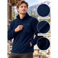 thumbnail image 4 of TRYSIL Men's Polar Fleece Jacket Full-Zip Warm Windproof Outdoor Coat, 4 of 7