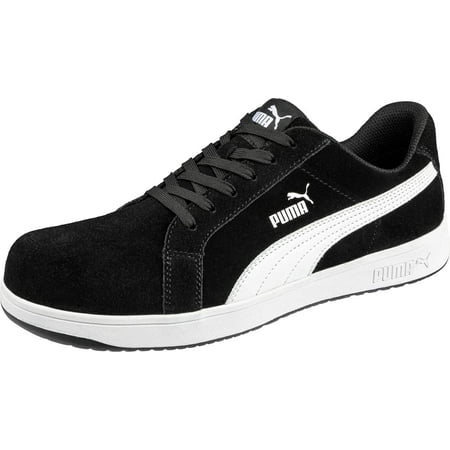 

PUMA Safety Men s Iconic Suede Low EH Work Shoes Composite Toe Slip Resistant