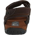 thumbnail image 3 of Nunn Bush Mens Rio Bravo Three Strap Outdoor Sport River Sandal with Hook and Loop Closure 7 Brown, 3 of 8
