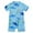 Light Blue, variant on Odeerbi 6M-5Y Toddler Boys Girls One Piece Athletic Training Swimsuit Summer Beach Surfing Swimsuit Cute Beachwear Fish Print Sunscreen Short Sleeve Rash Guard Swim Jumpsuit