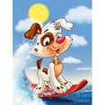 thumbnail image 1 of Carolines Treasures APH7227CHF Chien Ski Nautique Drapeau Toile Maison Taille, 1 of 4