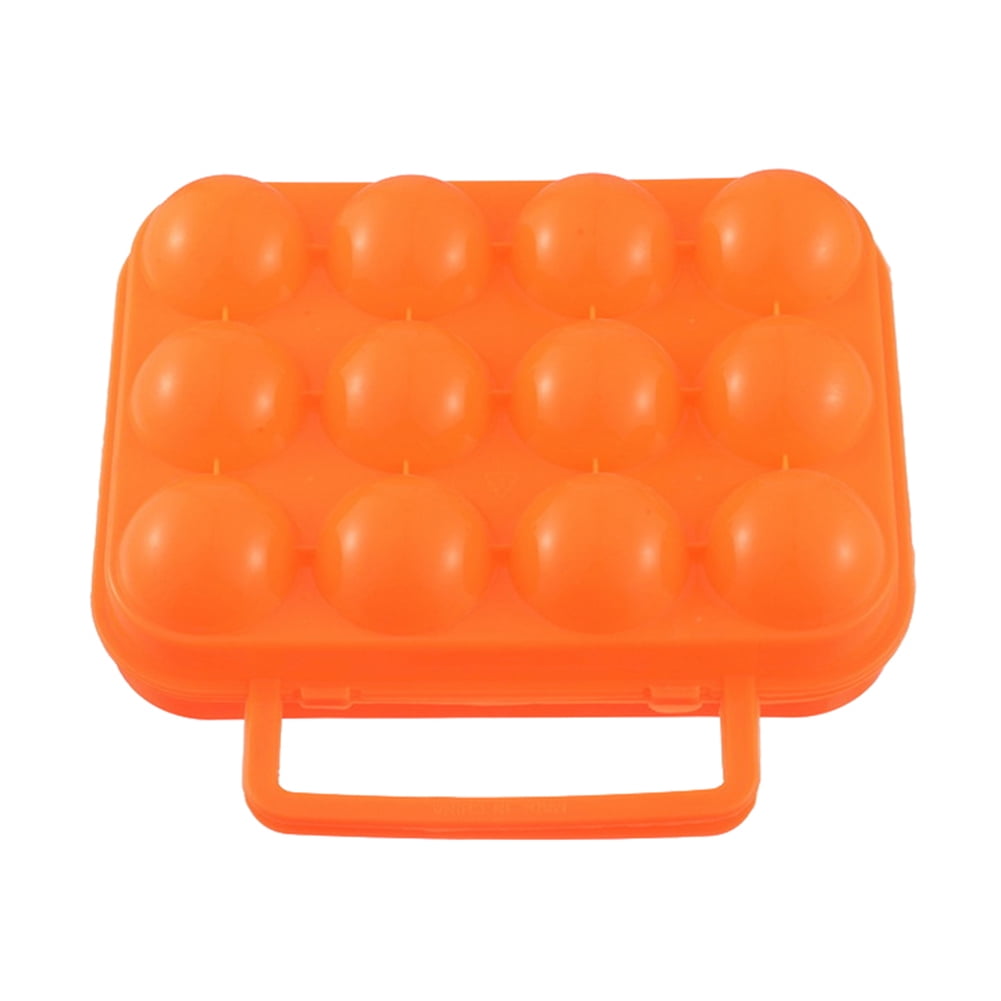 Mdesiwst Egg Carrier Holder for Camping, Egg Carrier Holder with Handle, Safely Carry Up to 12 Eggs