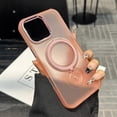 thumbnail image 2 of For iPhone 16 Pro Magnetic Case Kickstand Hard PC Phone Back Cover - Black, 2 of 5