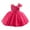 Hot Pink, variant on IBTOM CASTLE Toddler Baby Girl Butterfly Tutu Dress Bowknot Princess Flower Girl Wedding Pageant Birthday Party Dresses 12-18 Months Purple