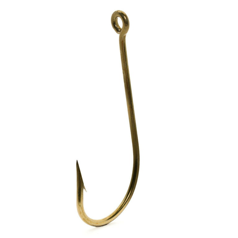 Mustad 34081-DT Duratin O'Shaughnessy Large Ring Hooks - Size 10/0