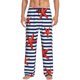thumbnail image 1 of Fotbe Starfish Navy Blue Stripe Pantalones de Pijama para Hombre, Pantalones de Dormir, Pantalones de Casa con Cintura Ajustable y Bolsillos-X-Large, 1 of 6