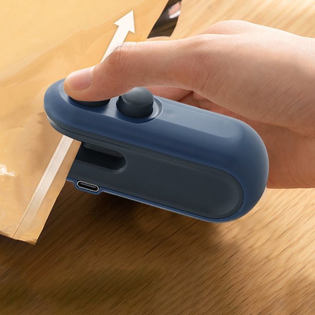 Teissuly Mini Bag Sealer, Handheld Heat Vacuum Sealer, 2 in 1 Heat Sealer and Cutter, Portable Bag Resealer Machine for Plastic Bags Food Storage Snacks Freshness Teissuly WER202311013942
