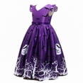 thumbnail image 6 of 5-10T Girls Witch Cosplay Dress Halloween Pumpkin Fancy Princess Dress, 6 of 7