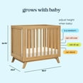 thumbnail image 4 of Davinci Otto 3-in-1 Convertible Mini Crib with 4" Mattress, 4 of 9