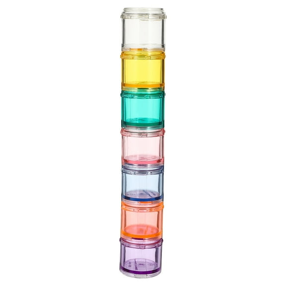 Weekly Pills Box Stackable Pills Organizer Multi-grid Pills Container Medicine Case for Home (Random Style)