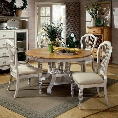 Hillsdale Furniture Wilshire 5-Piece Round Dining Set with Side Chairs, Multiple Colors