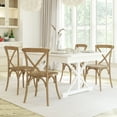 thumbnail image 4 of Emma + Oliver Medium Natural With White Grain X-Back Chair, 4 of 13