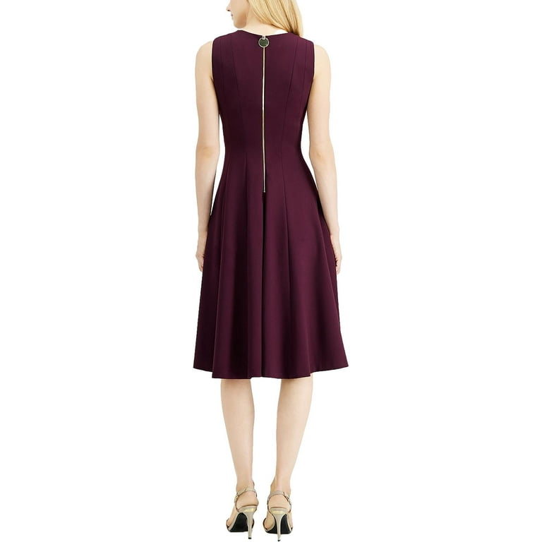 Calvin klein eyelet fit & flare midi dress deals