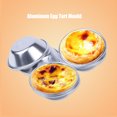thumbnail image 2 of 10PCS Aluminum Alloy Egg Tart Moulds Cake Muffin Baking Cups Tartlets Pans, 2 of 8