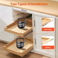 thumbnail image 5 of VEVOR Pull Out Cabinet Organizer, 17"W x 21"D Cabinet Drawer, Soft Close Slide out Shelf, Heavy-Duty Sliding Wood Drawer, Bottom and Side Assembly Base Cabinet Organization, Kitchen Pantry Bathroom, 5 of 9