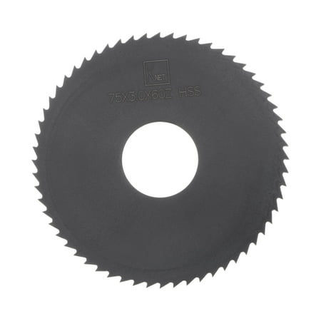 

Uxcell 75mm x 22mm x 3mm 60 Teeth Nitride Coated Circular Saw Blade Cutter