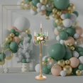 thumbnail image 4 of 50" 5 Arm Antique Candelabra Floor Candle Stand Wedding Table Centerpieces Gold for Birthdays, Weddings, 4 of 21