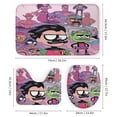 thumbnail image 3 of Teen Titans Go 4 Pcs Shower Curtain Set with Rugs And Toilet Lid Cover, Cartoon Bathroom Decor Sets with Shower Curtain And Rugs, Bathroom Curtain Set with Mats, 3 of 8