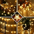 thumbnail image 6 of ZOELNIC 50LED Twinkle Star Fairy String Lights Garden Outdoor Solar Powered Christmas Party Wedding Lamps Decor, Warm white, 6 of 13