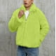 thumbnail image 5 of Ceisia Trendy Warm Men's Loose Fit Stand-Collar Faux Fur Jacket Gift, 5 of 7