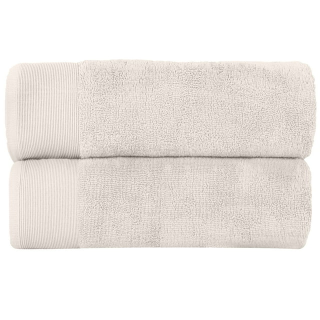 Fabstyles Super Soft Bath Sheets 2 Piece Set, Extra Large Bath towels, Cream