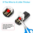 thumbnail image 3 of 50 pcs Double-Wire Plug-in Connector, Cable Clamp with Locking Buckle, AWG 18-22, 3 of 8