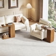 thumbnail image 5 of Tribesigns C-Shaped End Table, 2-Tier Small Sofa Side Table for Couch for Living Room, Brown, 5 of 5
