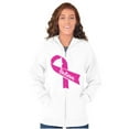 thumbnail image 4 of Breast Cancer Awareness Believe Zip Hoodie Sweatshirt Women Brisco Brands S, 4 of 6